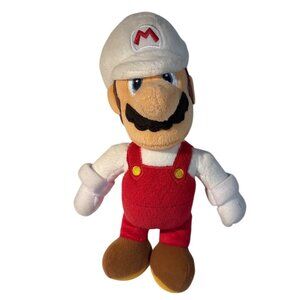 Super Mario Plush Toy 9" Red Overalls White Hat Soft Collectible Figure